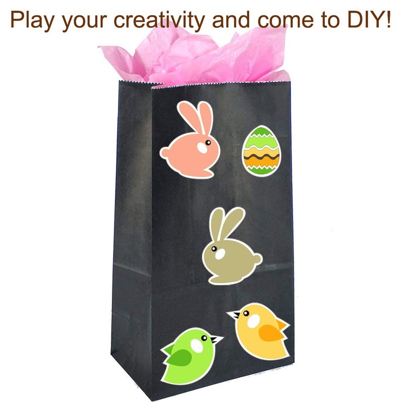 KEYYOOMY 100 CT Small Black Paper Bags Black Party Goodie Bags Party Favor Bag Paper Lunch Bag (100 CT, 3.1 X 5.1 X 9.4 In) - Image 5